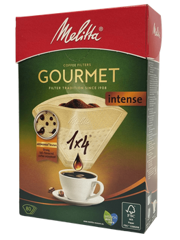 Фільтри для кофе Melitta Gourmet Intense 1X4/80 паперовий бежевий 80 шт