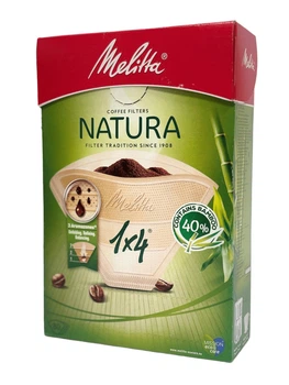 Фільтри паперові Melitta 1X4/80 Natura натуральні 80 штук (4006508191154)