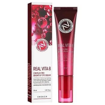 Крем с витаминами для кожи вокруг глаз Enough Real Vita 8 Complex Pro Bright Up Eye Cream 30 мл (8809438487009)