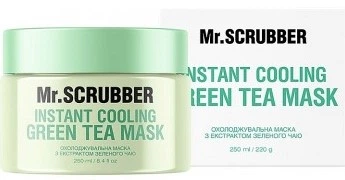Охлаждающая маска для лица Mr. Scrubber с экстрактом зеленого чая, 250 мл