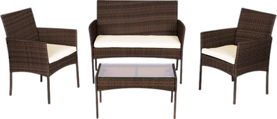Набір садових меблів з техноротангу MultiGarden (CRF1720 DARK BROWN)