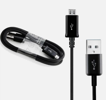 Кабель Universal для USB -> MicroUSB для Samsung ECB-DU5ABE s3 S4 7100/9300 USB A штекер micro USB 1 м Черный