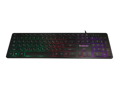 Клавіатура Defender Balance LQ UKR LED USB Black (450790)