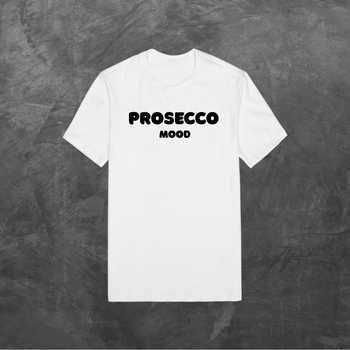 Футболка женская с принтом Prosecco Mood Белая S(46)