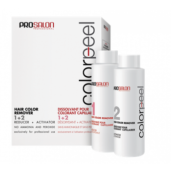 Змивка PROSALON Color Peel Hair Remover для видалення фарби з волосся 2х100 мл