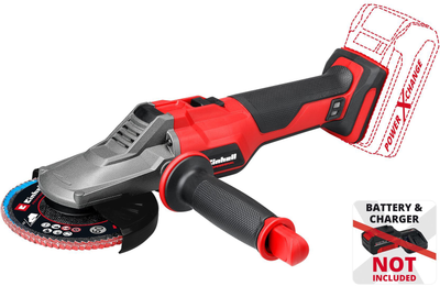 Угловая шлифмашина аккумуляторная бесщеточная Einhell Professional X-Change TP-AG 18/125 F Li BL - Solo (4431175)