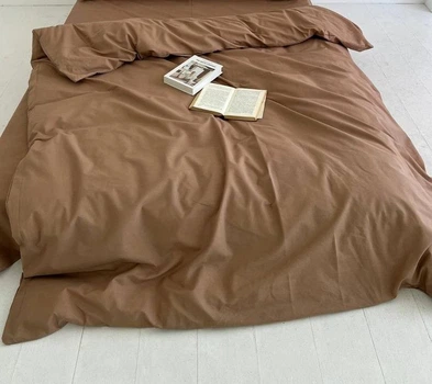 Простирадло на гумці Бязь Gold Luxe 200х200х20 кава з молоком