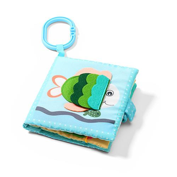 М'яка книжка сенсорна розкладачка для новонароджених BabyOno Морський світ