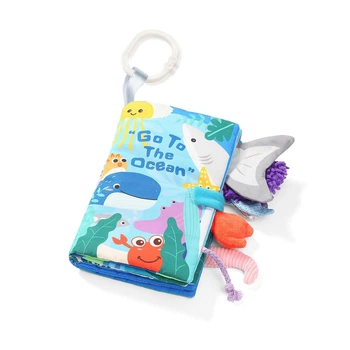 М'яка книжка сенсорна для малюків BabyOno GO TO THE OCEAN