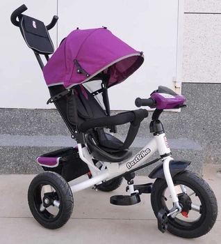 Детский Велосипед-коляска Трехколесный BestTrike 3390 - 37-633 фиолетовый