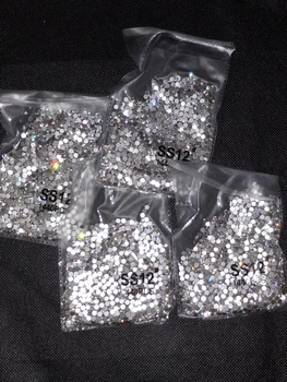 Стрази скляні DMC SS12 Crystal 1440 шт/уп холодна фіксація