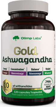 Suplement diety Olimp Labs Gold Ashwagandha 120 kapsułek (5901330096020)