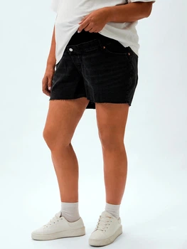Джинсовые шорты для беременных H&M 1042942005c20 L Темно-серые (KC1000000046727)