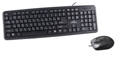 Комплект (клавіатура, миша) Esperanza TK110 Black USB