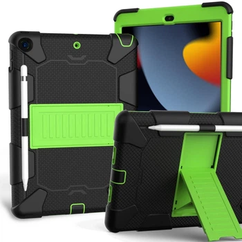 Чехол ARM Standart Apple iPad 9 (10.2") противоударный с подставкой Black/Green