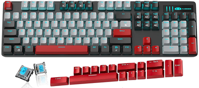 Механічна клавіатура MageGee STORM-104/MX Blue/Ice Blue