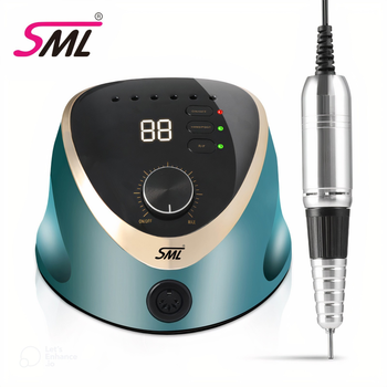 Фрезер для манікюру SML Nail Sander M12 з педаллю, зелений