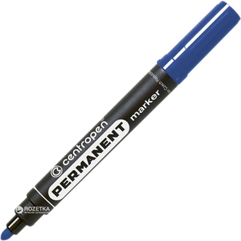 Набір перманентних маркерів Centropen Синій 2.5 мм 10 шт (8595013615508)