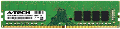 Оперативная память A-Tech 16GB DDR4-2666 (PC4-21300) DIMM 2Rx8 Replacement for KVR26N19D8/16