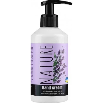 Крем для рук Bioton Cosmetics Nature с эфирным маслом Лаванды с дозатором 300 мл (4820026159065)