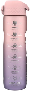 Пляшка для води ION8 BPA Free Times To Drink ЕКО пляшка BPA Free 1000 мл Periwinkle &Rose (I8RF1000PPRMOT)