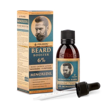 Folixidil 6% Beard Booster Фоликсидил 6% миноксидин ускоритель роста длинной бороды волос для густоты