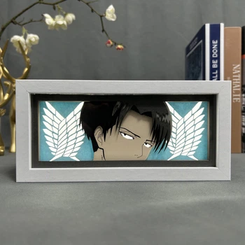 Светильник ночник 3D Атака титанов Леви Аккерман Attack on Titan Levi Ackerman 20 см NL3D AT LA
