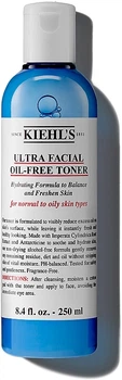 Зволожуючий тонік без вмісту олій для шкіри обличчя - Kiehl's Ultra Facial Oil-Free Toner 250ml (463725-33129938)