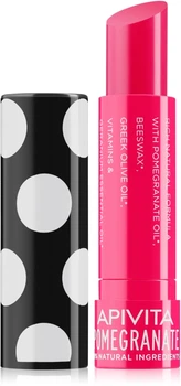 Бальзам для губ з бджолиним воском та гранатом - Apivita Lip Care with Pomegranate 4.4g.