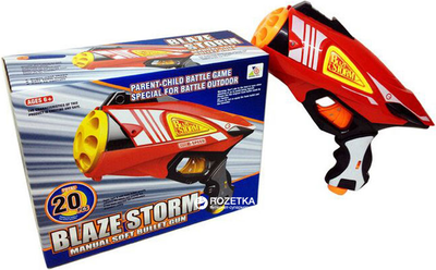 Іграшковий пістолет Zecong Toys який стріляє м'якими кулями 7038 (7038)