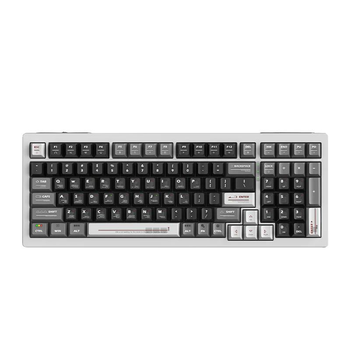 Механическая беспроводная клавиатура LANGTU F99 с переключателями hotswap, Type-C, Bluetooth, 2,4 ГГц, RGB подсветка, 99 клавиш (раскладка ENG, QWERTY) - Черная