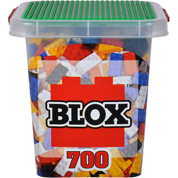 Zestaw konstrukcyjny klocków Simba Blox Eimer Steine 700 elementów (104114200) (8000796090621)