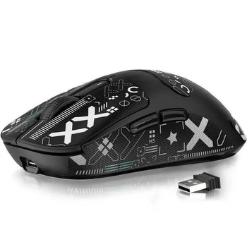 Беспроводная игровая мышь Attack Shark X3 PAW3395 26000dpi + стикеры Black