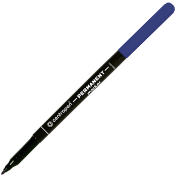 Набор перманентных маркеров Centropen 1 мм 12 шт Синий (2536/03)