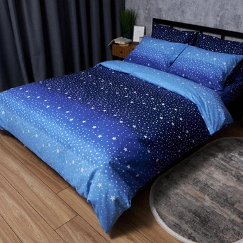 Комплект постільної білизни Moon&Star Бязь Gold Люкс «Night Glow» Полуторний Євро 160х220 наволочки 2х50х70 (MS-820006566)