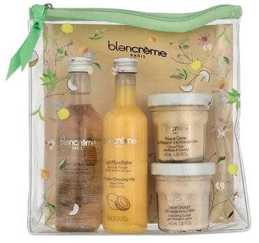 Zestaw kosmetyków do pielęgnacji twarzy Blancreme Hydration Routine Mleczko micelarne oczyszczające 75 ml + Galaretka oczyszczająca 75 ml + Maseczka kremowa 40 ml + Sorbet złuszczający 40 ml (3700614811999)