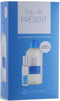Zestaw damski Luxana Eau De Present woda toaletowa 1000 ml + 30 ml (8414152254242)