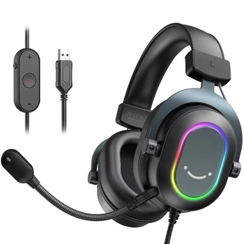Ігрові Навушники FIFINE H6 Black RGB 7.1 Surround