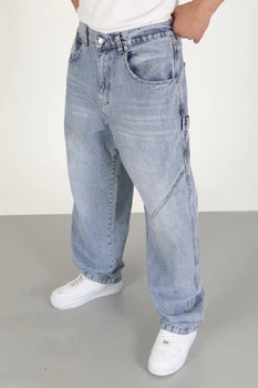 Джинсы Willmen Super baggy мужские широкие скейтер багги , 30 Голубой