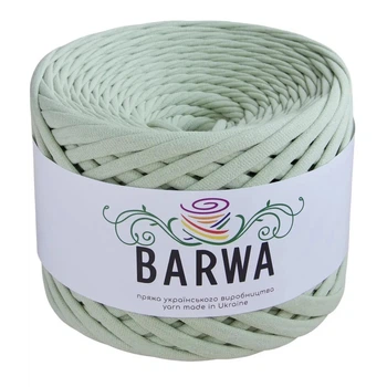 Трикотажная пряжа BARWA, 7-9 мм, Матча лате