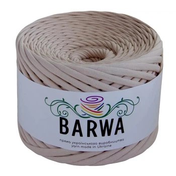 Трикотажна пряжа BARWA, 7-9 мм, Пудра