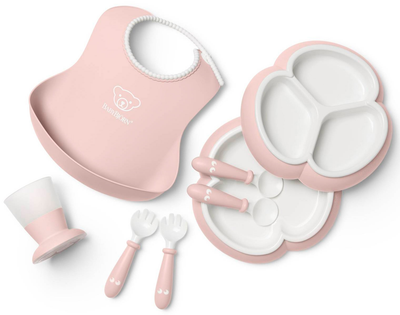 Набір дитячого посуду BabyBjorn Powder Pink, 8 ел.