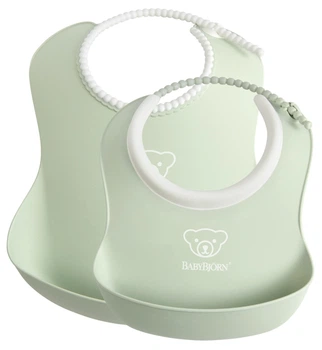 Набір слинявчиків BabyBjorn Powder Green 2 шт.