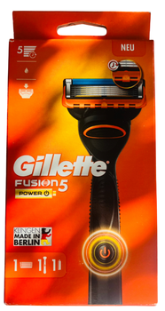 Zestaw do golenia Gillette Fusion5 Power Maszynka + wymienny wkład 1 szt + bateria 1 szt (8001090420879)