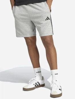 Шорти бавовняні короткі чоловічі Adidas Essential 3-Stripes French Terry JE6419 M Сірі (4067906066932)