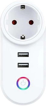 Розумна розетка Action Tuya LSPA2 16А з USB