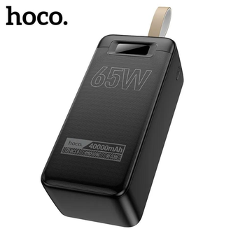 Повербанк HOCO DB82 Aquila 40000mAh 65W 148Wh 2xType-C/USB чорний