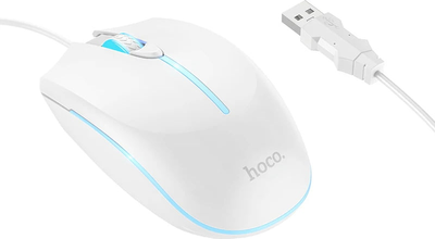 Мышь Hoco GM37 1,4m White (40314)