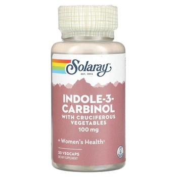 Індол-3-Карбінол, Indole-3-Carbinol, Solaray, 100 мг, 30 капсул