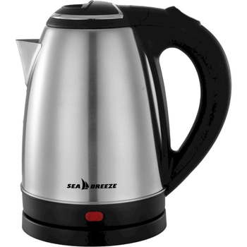 Электрочайник SeaBreeze SB-012 нержавеющая сталь 1.8л 1500Вт Black